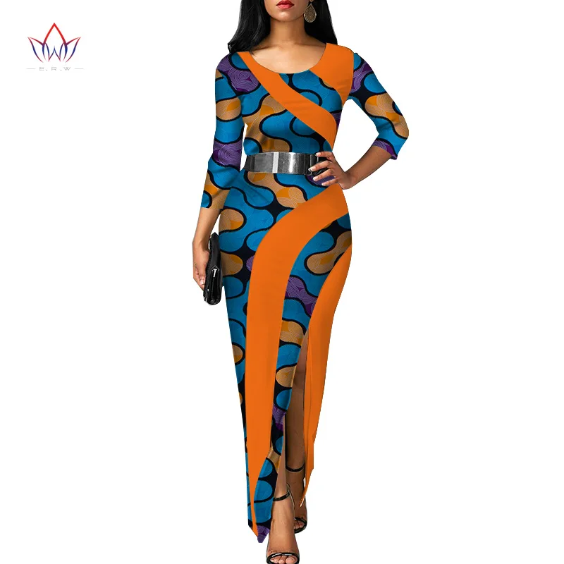 Vestidos африканские женские платья новая мода элегантная африканская одежда Дашики размера плюс сексуальные вечерние платья WY3120
