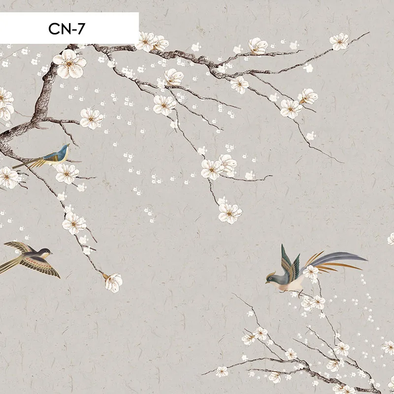 CN-7 Chinese classical style Roller blinds Lotus flowers Birds Printing Blackout and daylight Window Blinds shades Bedroom balcony - Цвет: CN-7