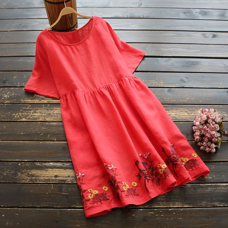 Женское винтажное платье в японском стиле свободное миди трапециевидного