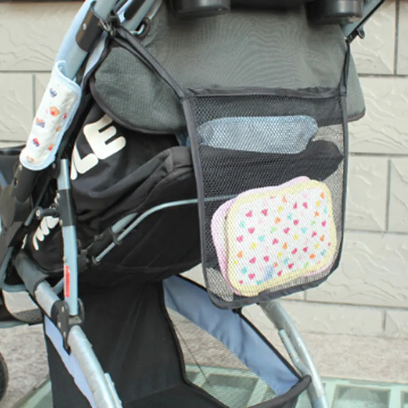

30*30cm Universal Baby Accessories Storage Bag Multifunction Baby Stroller Hanging Net Storage Bag Baby Stroller Accessories