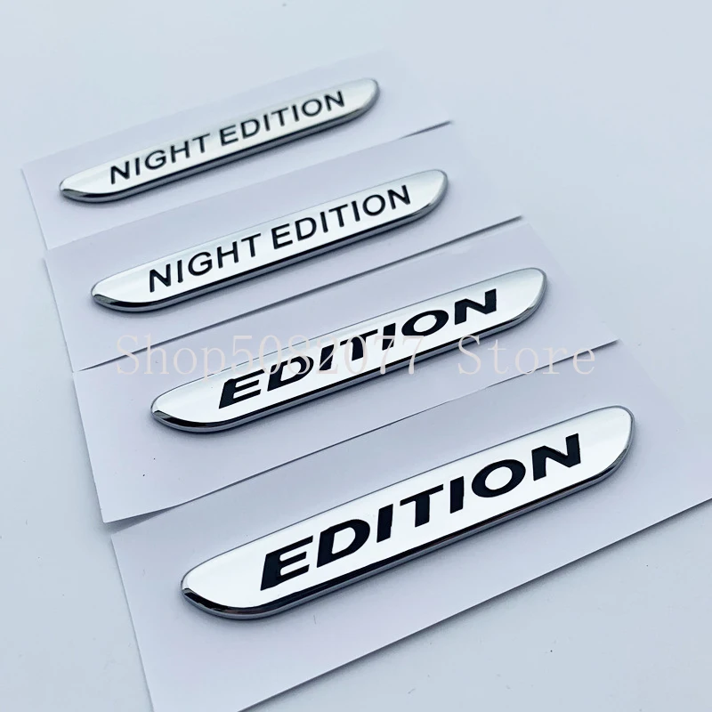Эмблема стержня лезвия для Mercedes Benz AMG EDITION Night Edition C300 C200L GLE320 GLE450 хромированная