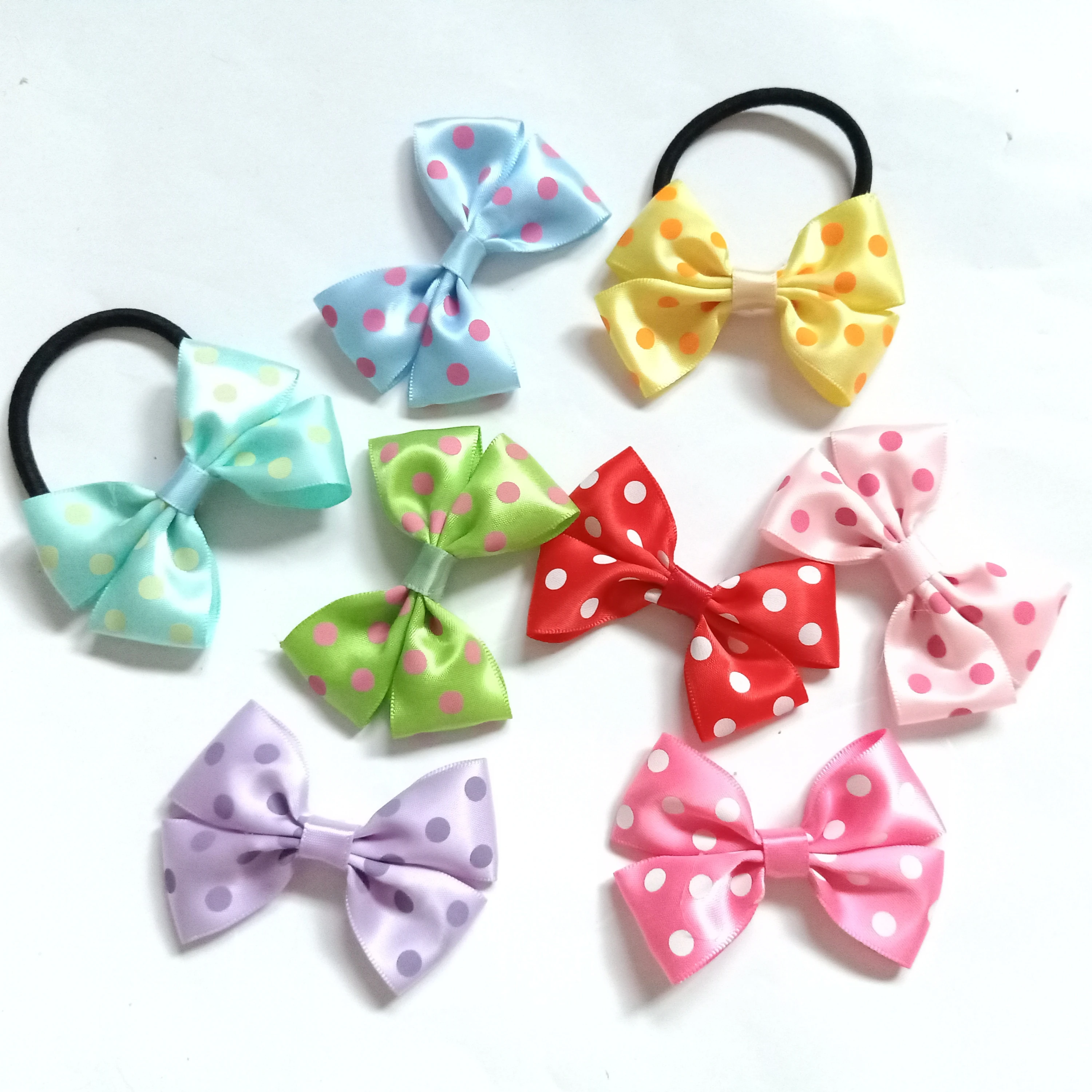 1 шт. лента в горошек с бантиками для девочек Женские аксессуары волос одежда