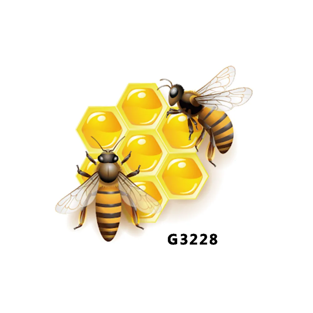 

Cartoon Bee Car StickersPVC Decal For Rearview Mirror Car Head Engine Cover Windows Decoration