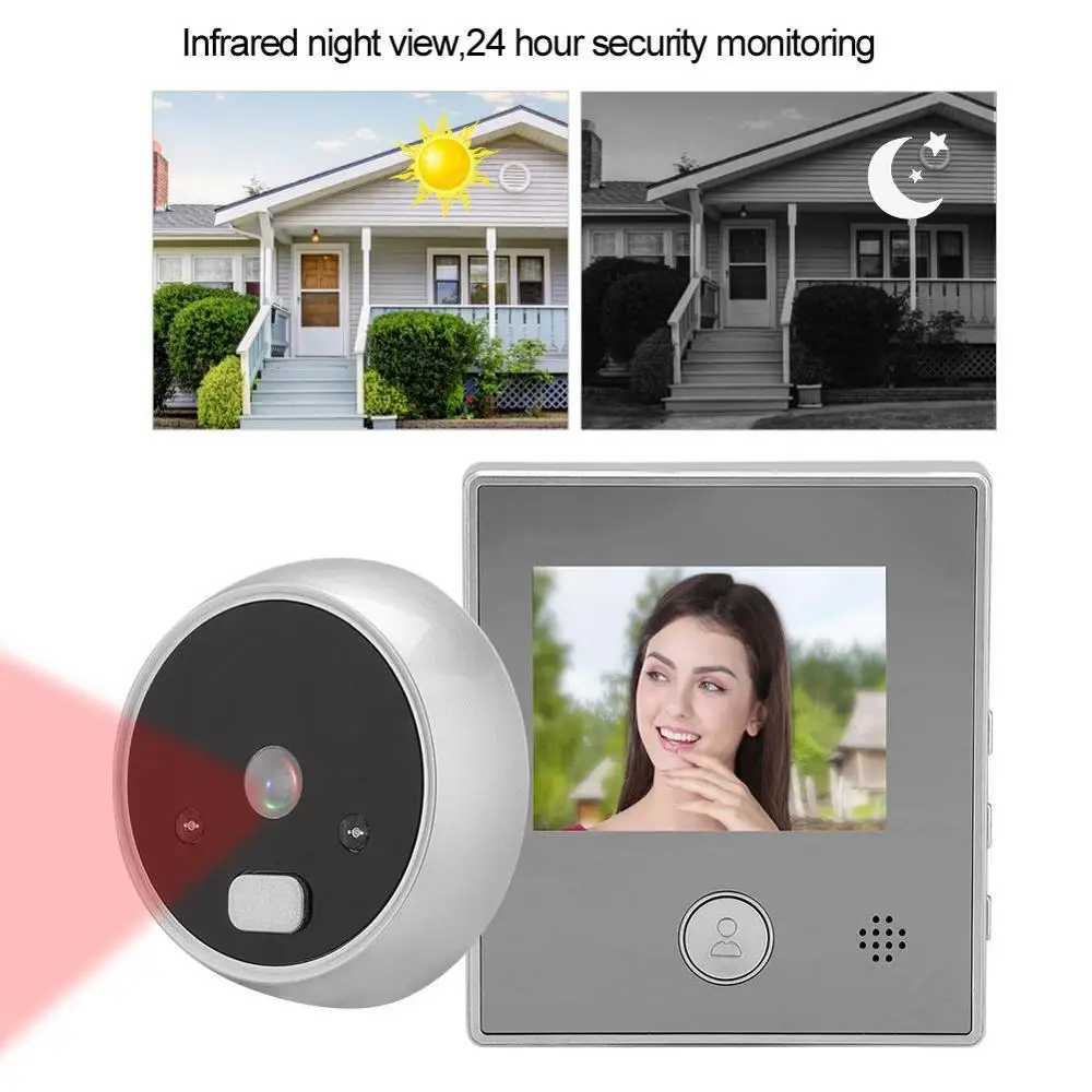 Проводной дверной звонок с углом 135 ° дверная камера для офиса дома система