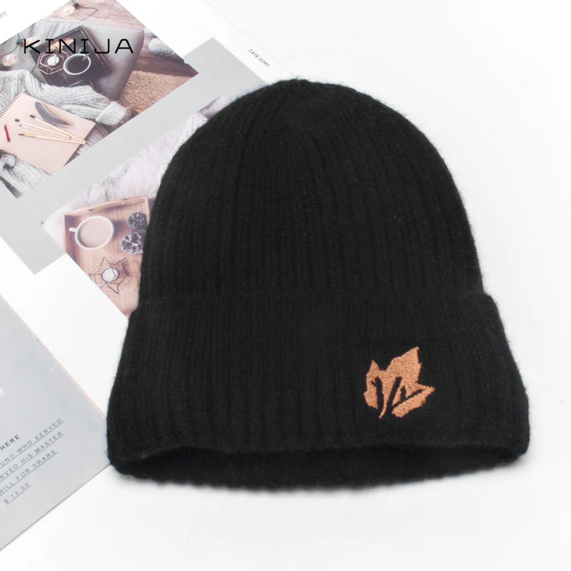 Детская шапка зимняя вязаная плюшевая утолщенная Теплая эластичная пуловер и