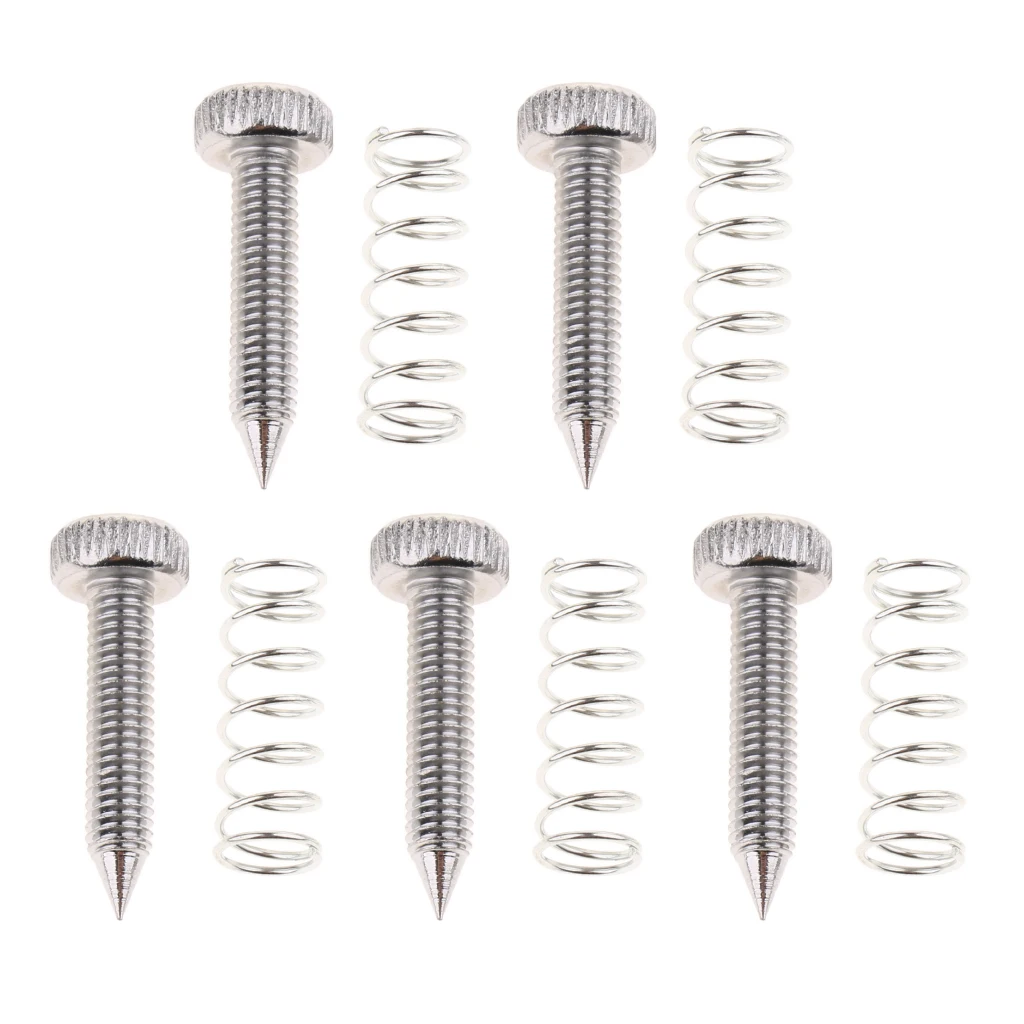 Pack of 5 Drum Single Foot Pedal Hammer Springs Jackscrews Screws DIY |