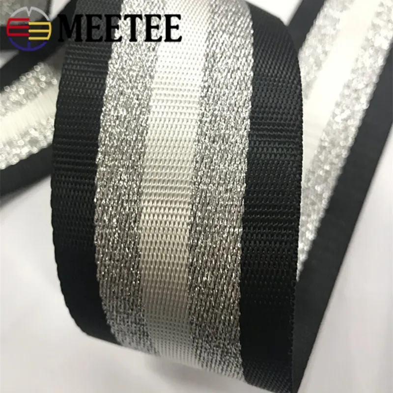 3 м 5 см толщина 1 мм печатные ленты с золотыми и серебряными полосками для рюкзака