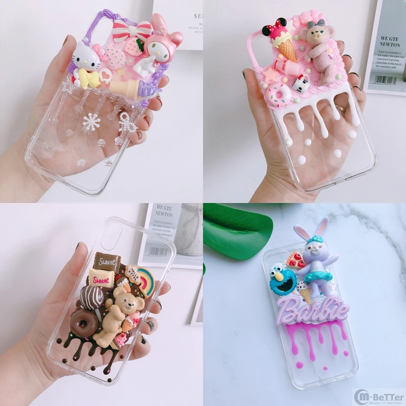 Чехол сделай сам для samsung Note10 plus чехол телефона с объемным медведем Galaxy s10 s7/s8/9 +
