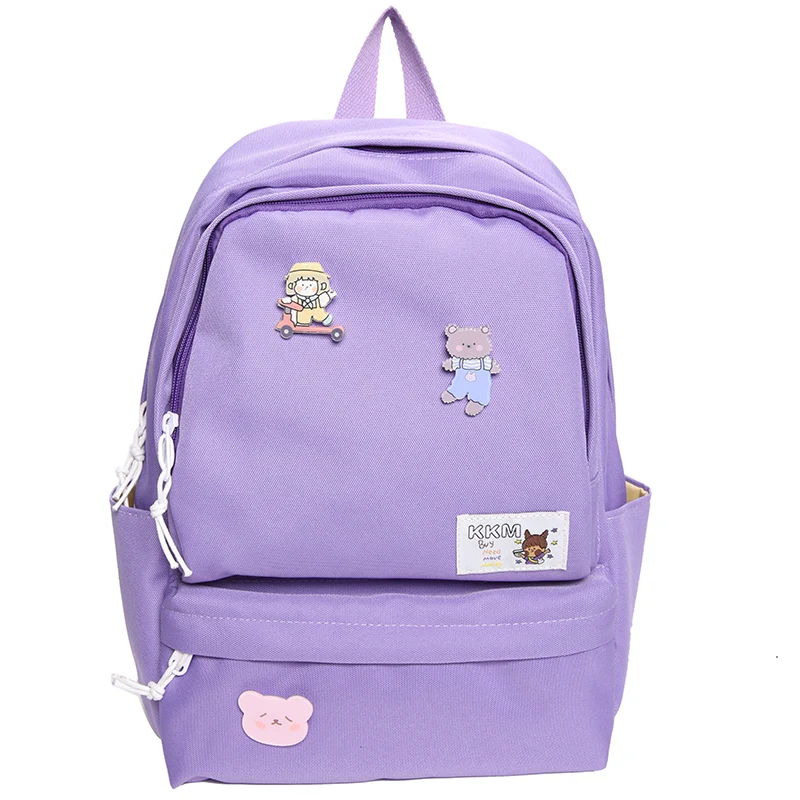

Girl Cute Backpack Women Harajuku Kawaii School Bags For Teens Female High School Students Korean Travel Backpack Ladies Luxury
