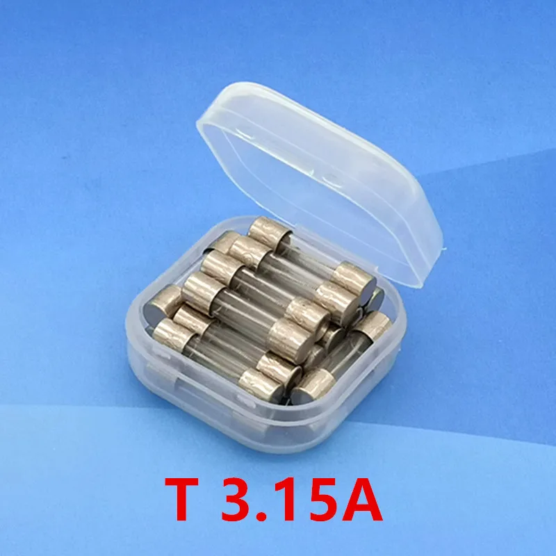 (20 шт./партия) T3.15A 250V 5x20mm медленный стеклянный трубчатый предохранитель UL VDE RoHS