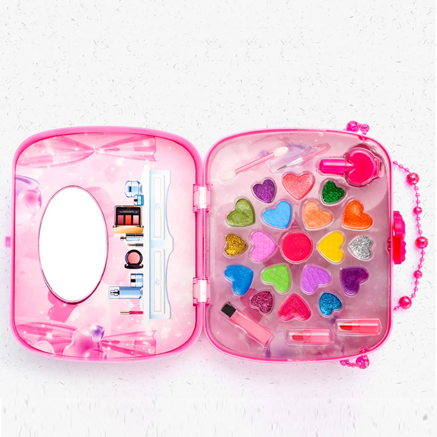 Косметика для макияжа детей и девочек комплект игрушек с сумочкой ролевых игр