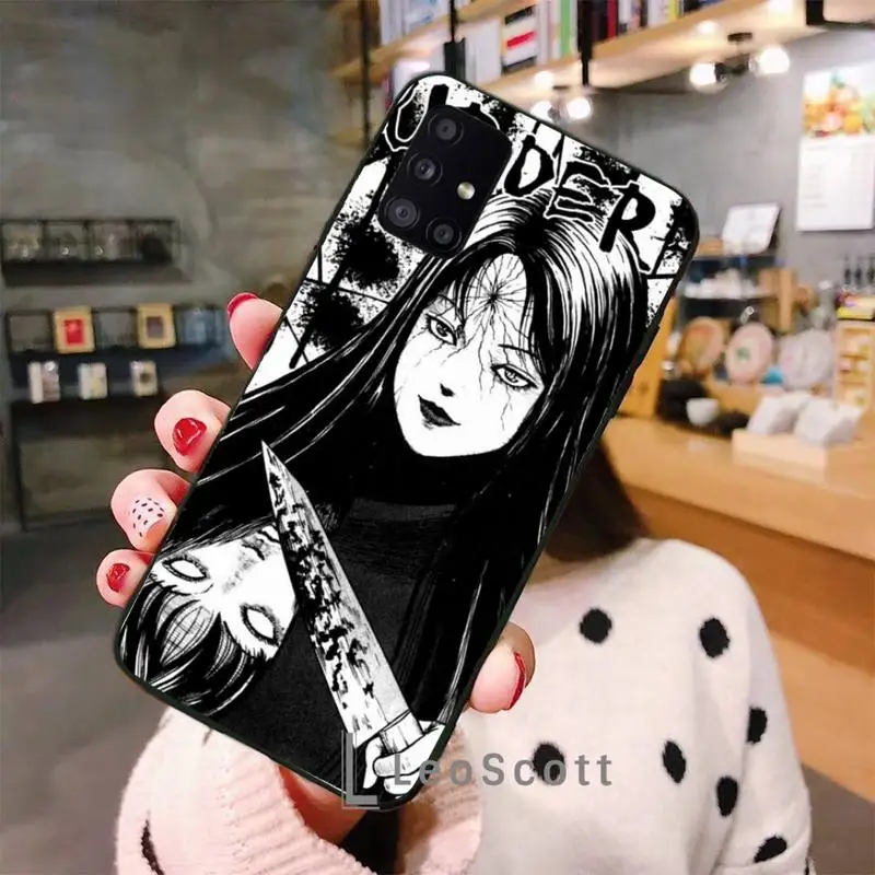 

Junji Ito Tees Horror Phone Case For Samsung A32 A51 A52 A71 A50 A12 A21S S10 S20 S21 Plus Fe Ultra