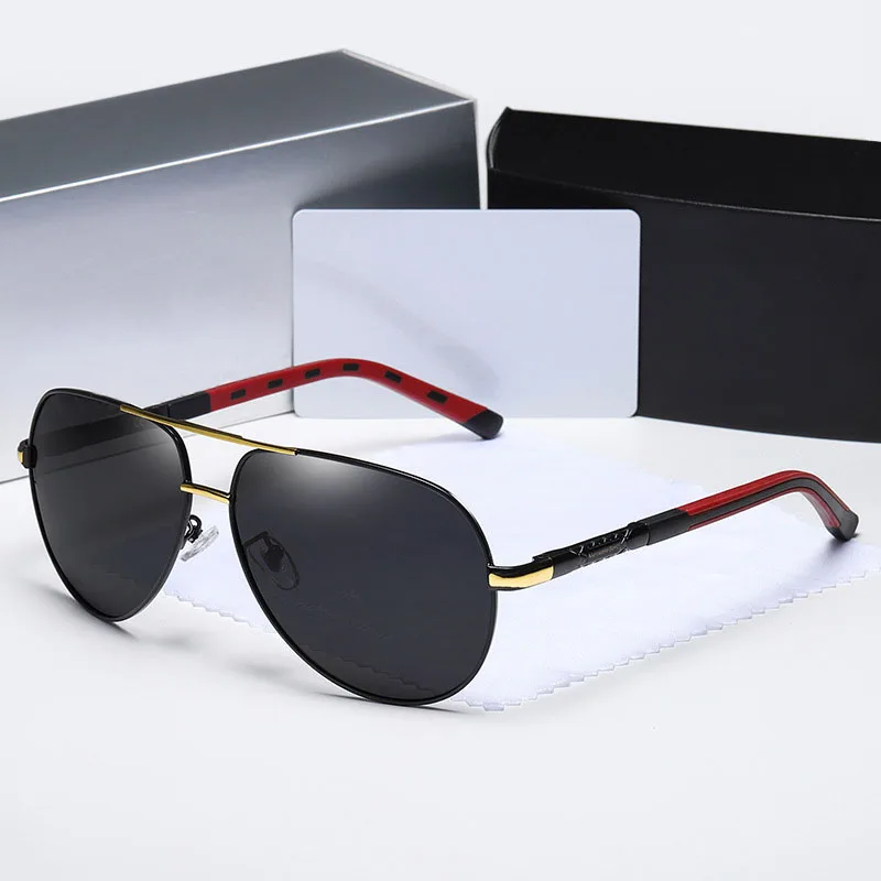 

2021 Brand Pilot Style Aluminum Sunglasses Polarized UV400 Anti Glare Mirror Male Sun Glasses Women For Men Oculos De Sol 8725