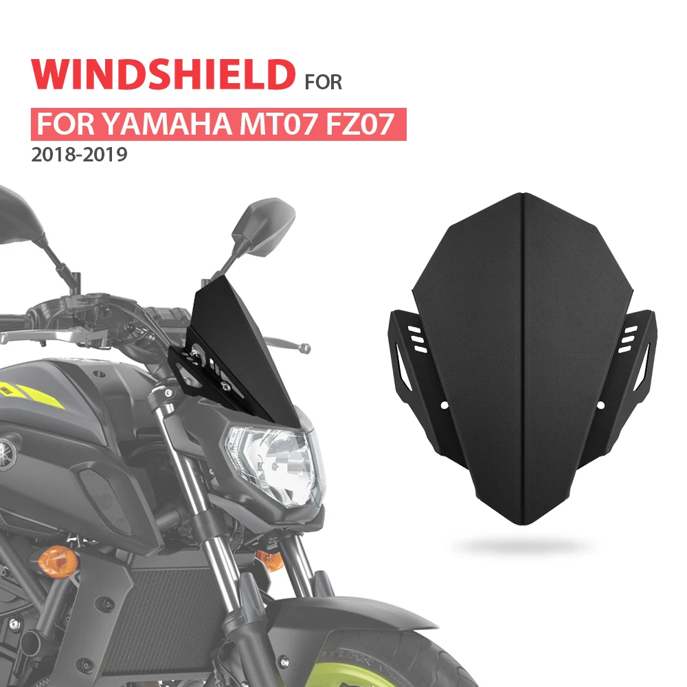 Kemimoto Мотоцикл с ЧПУ лобовое стекло для YAMAHA MT 07 MT07 2018 2019 FZ07 FZ алюминиевая рамка