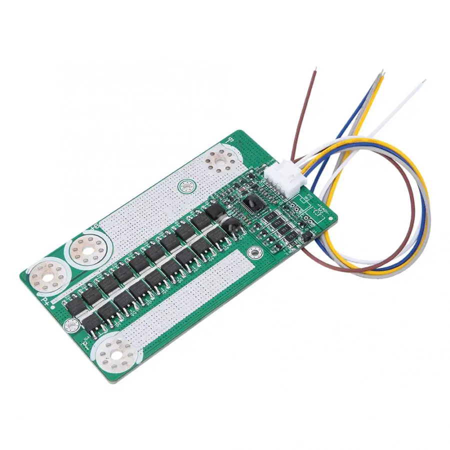 Индикатор заряда батареи плата защиты аккумулятора BMS PCB 14 8 в 80A с балансом для LiFePO