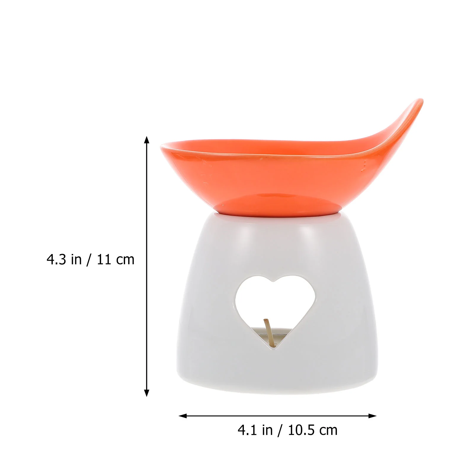 1 Set Cheese Melting Pot Ceramic Chocolate Fondue Butter Warmer for Home (Orange) | Дом и сад