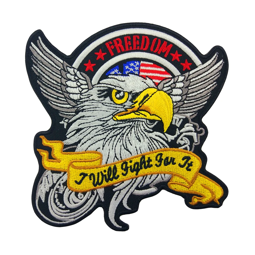 American Freedom Eagle Badge я буду борьба за это вышитые нашивки наклейка с животными на