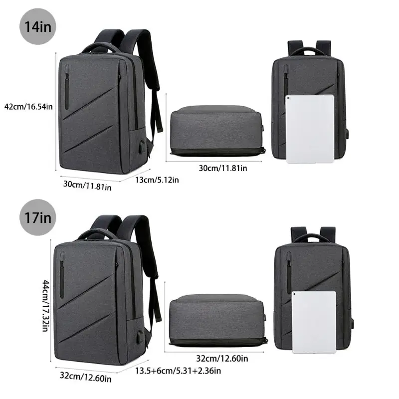 

Laptop travel mountaineering waterproof convenient backpack multi-function large-capacity UBS charging unisexRed black blue grey