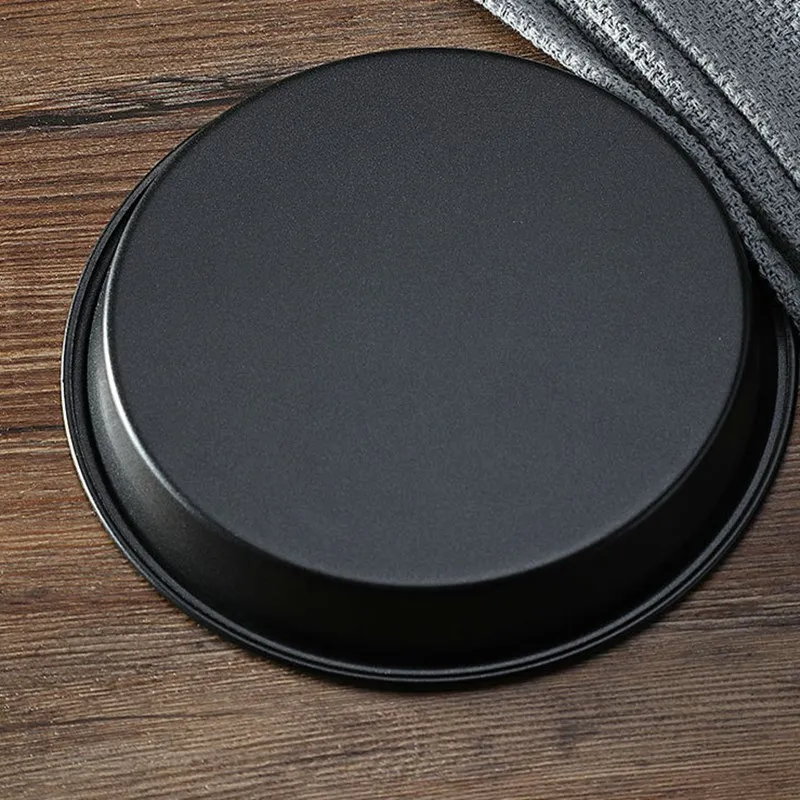 6/7/8 дюймов антипригарная сковорода для пиццы из углеродистой стали барбекю