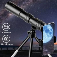 4k 10 300x40mm super telephoto zoom monocular telescope with tripod clip mobile phone accessories
