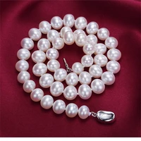 new pearl necklace for women multilayer natural pearl necklace 9 10mm strong light statement necklace jewelry for women