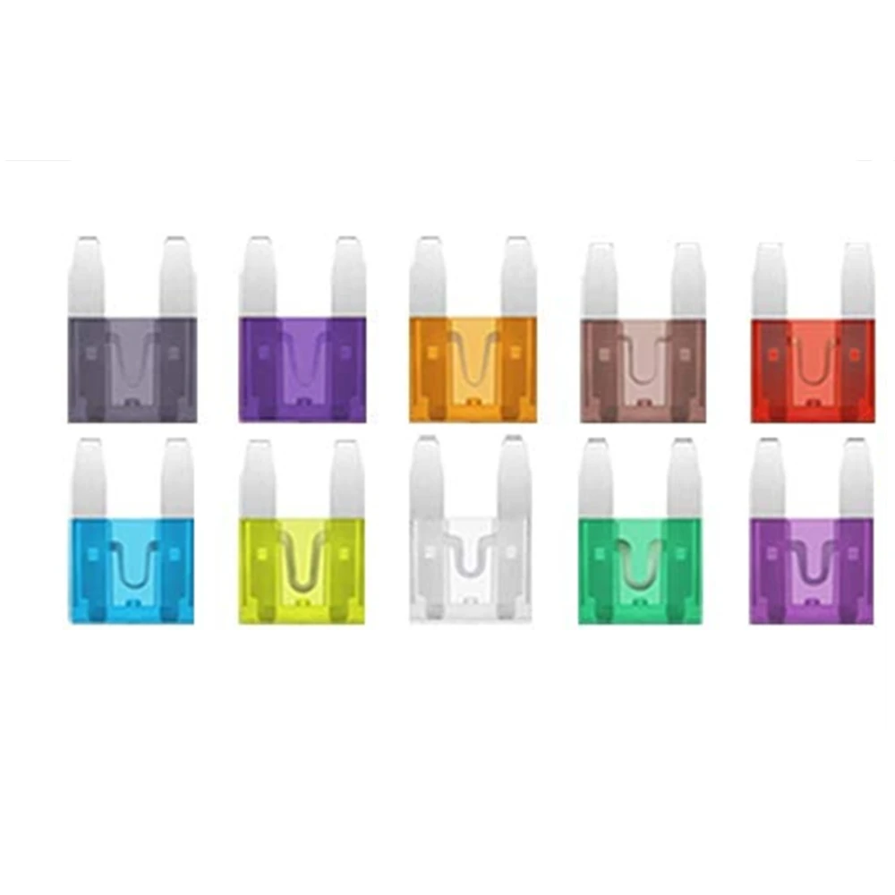 

100Pcs Profile Small Size Blade Car Fuse Assortment Set for Auto Car Truck 2.5/3/5/7.5/10/15/20/25/30/35A Fuse with Plastic