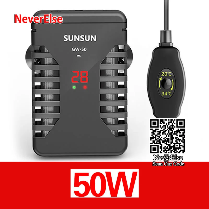 Rectangle Model 50W Аквариумный Аквариум Черепаха нагреватель против перегрева, защитный корпус погружной нагревательный панель управления 20-34 Цельсия - Цвет: Rectangle Model 50W
