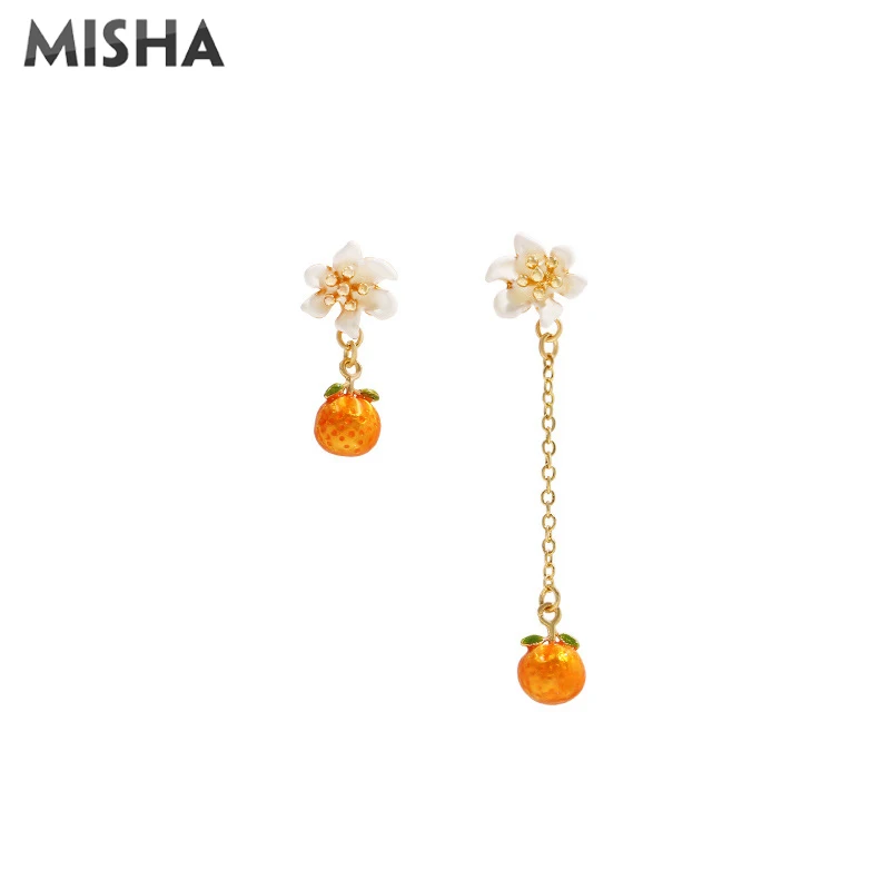 

Модные серьги-гвоздики MISHA для женщин, эмалированные дизайнерские серьги из остекленного пермана, модные подвески, ювелирные изделия, подар...