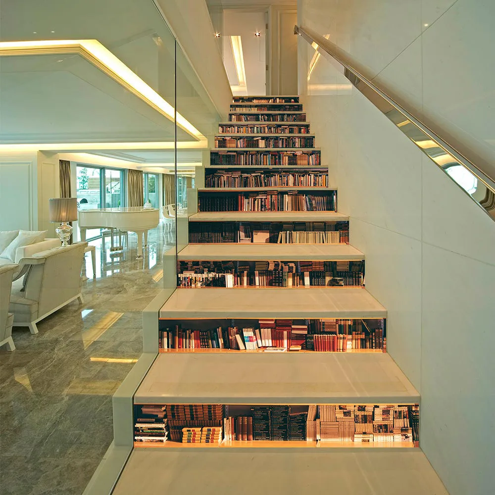 13 шт./компл. книжная полка ПВХ лестничные наклейки украшение для гостиной Diy