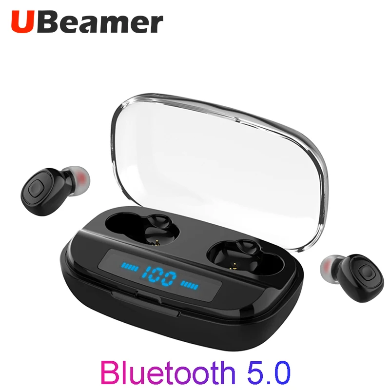 UBeamer XI10S беспроводные наушники Bluetooth 5 0 светодиодный дисплей 3000 мА/ч внешний