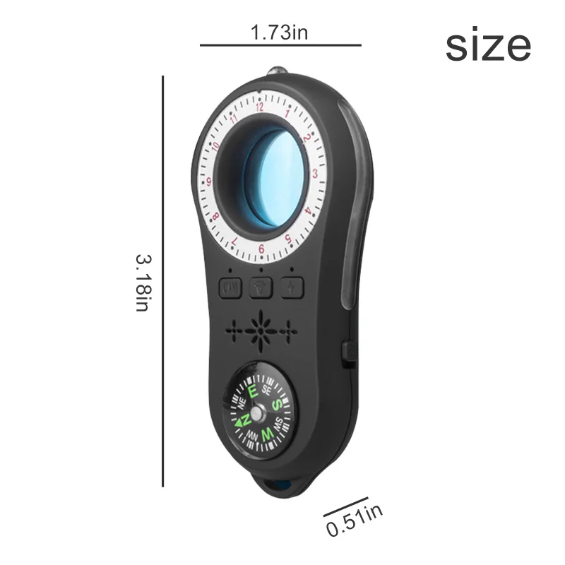 

Hot Wireless Detector Hotel Anti-Sneak Shooting And Anti-Eavesdropping Precision Alarm Detector Infrared LED Light GPS Detector