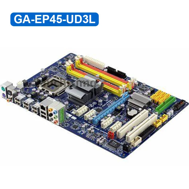 Материнская плата Gigabyte GA-EP45-UD3L EP45-DS3L LGA 775 DDR2 настольная материнская плата EP45-UD3L P45 UD3L 5 PCI-E Miner Восстановленный
