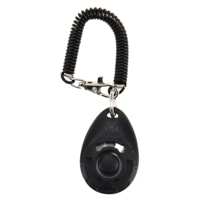 1PC Pet Training Clicker Plastic Cat Dog Adjustable Sound Aid Wrist Strap Key Chain Whistle Accessories | Дом и сад