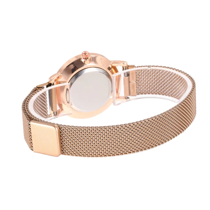 WJ 8838 простые магнитные пряжки кварцевые наручные часы для женщин классические