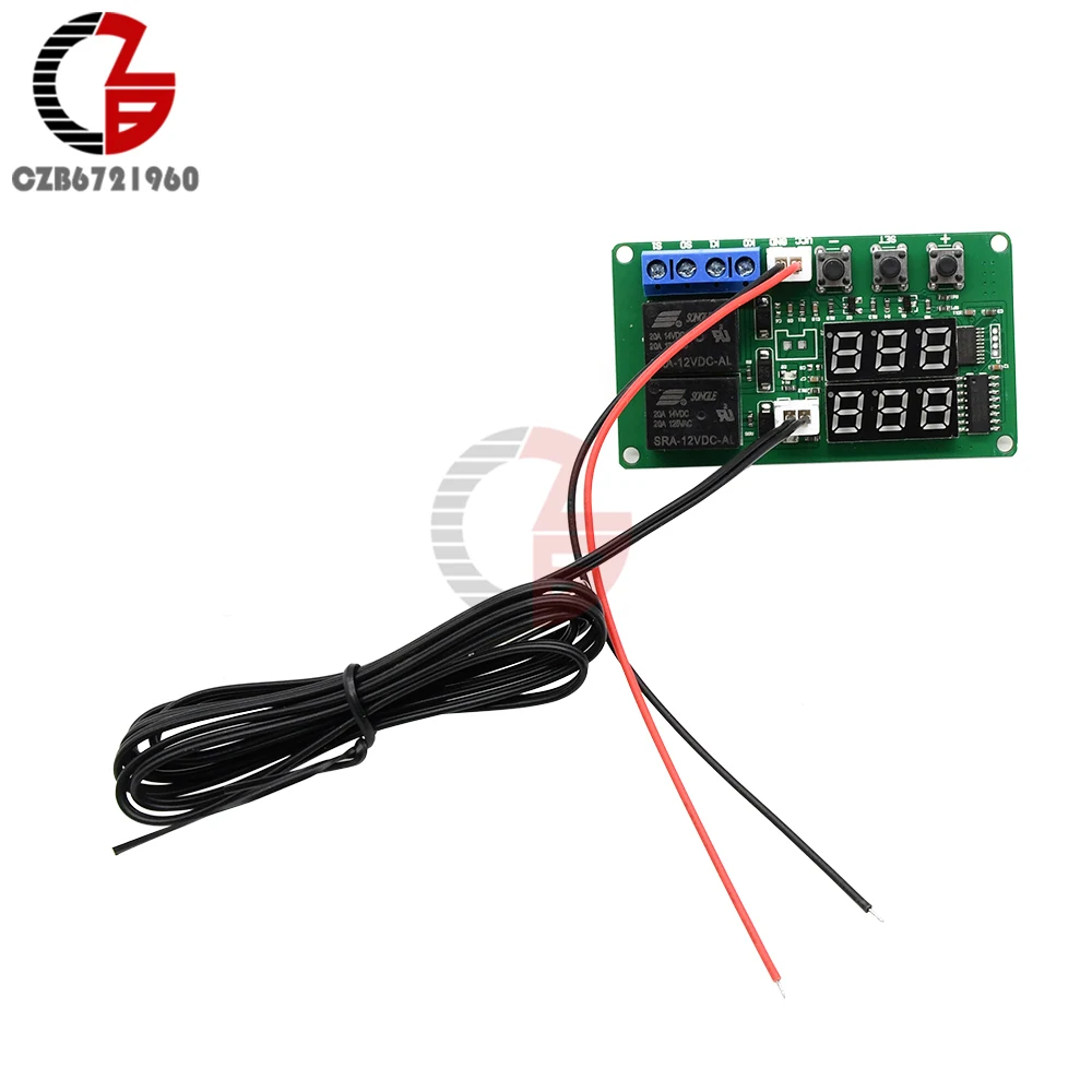 Цифровой термостат для контроля температуры 12 В терморегулятор метеостанция