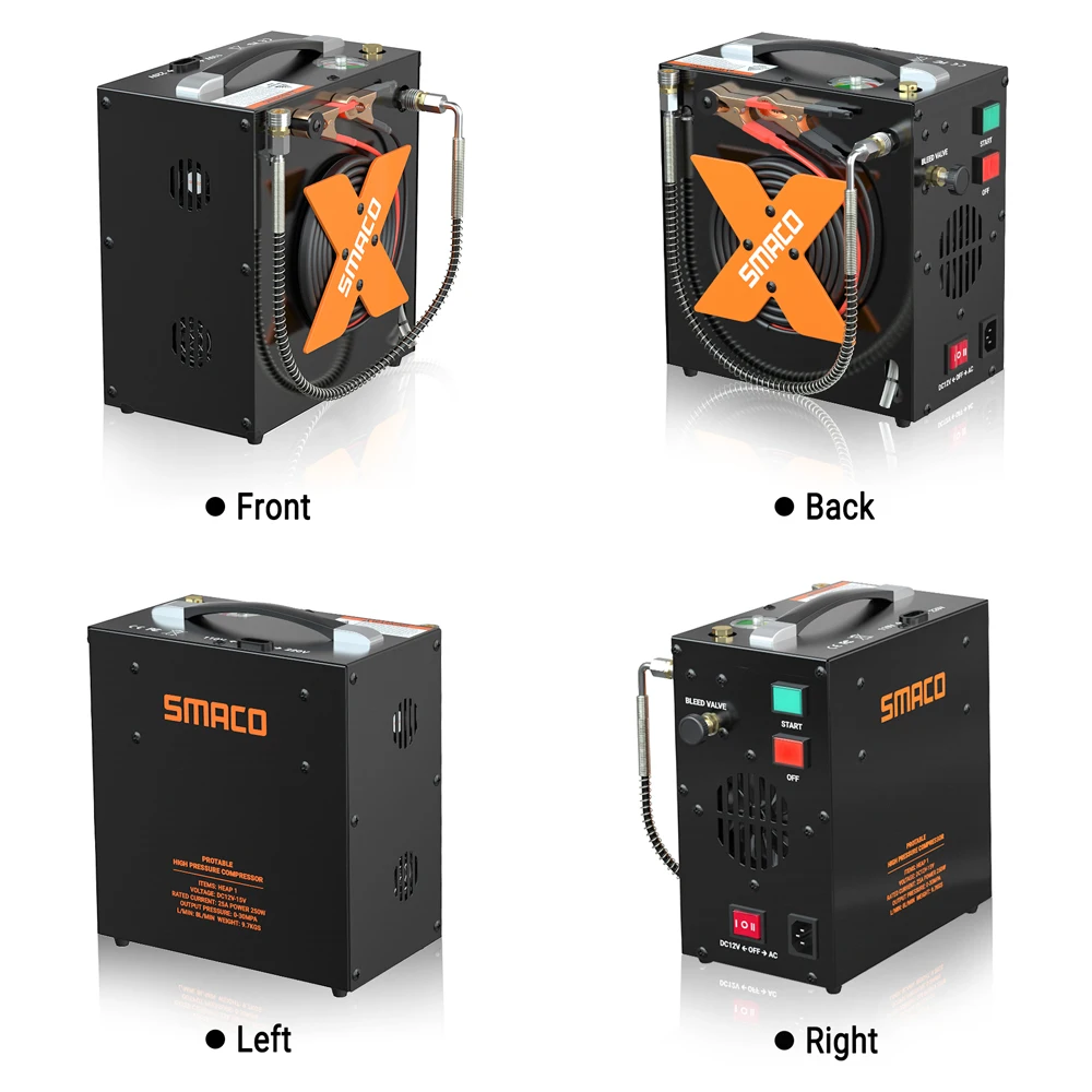Воздушный компрессор SMACO PCP бак для Акваланга высокого давления пейнтбола