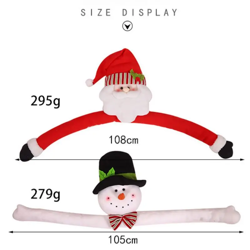 

Christmas Tree topper Xmas Decorations Santa Claus/Snowman Hugger With Hat 2020 New Year Ornaments Winter Party Decor