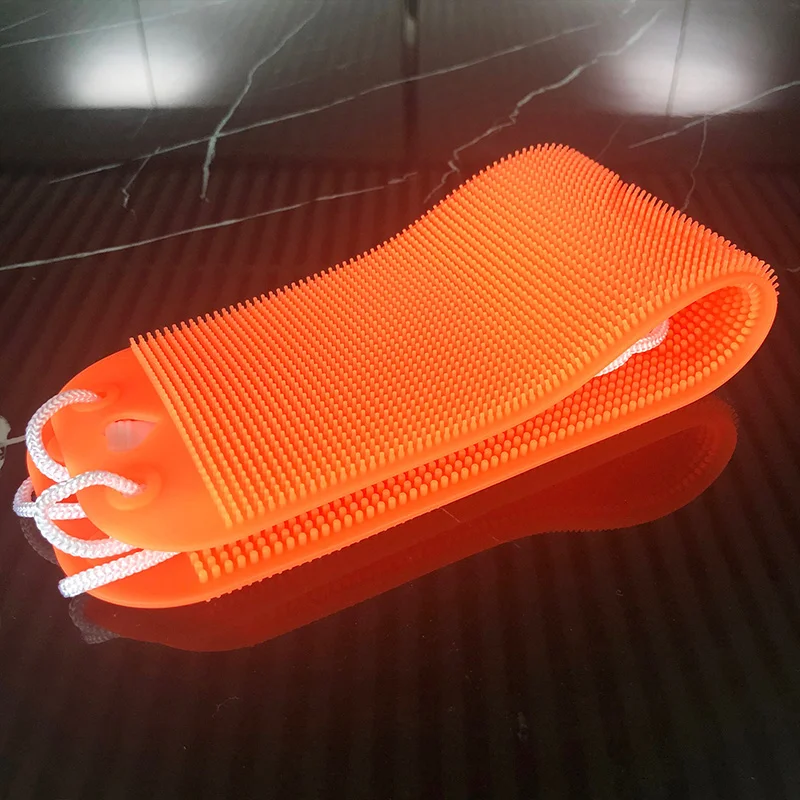 

Long Back Towel Rubbing Bath Brush Scrubber Silicone Scrub Body Skin Care Rubbing Exfoliate Home Bathroom Shower Washing-30