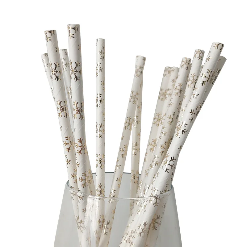13. Paper Straw 25Pc 10 шт золотые, серебряные, в горошек, со звездами, для дня рождения, свадьбы, вечеринки, принадлежности для украшения, одноразовые бумажные тарелки и стаканы, бумажные соломинки, для детского душа - Цвет: 13. Paper Straw 25Pc