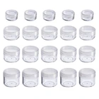 Пустые пластиковые банки для косметики, 1000 шт., банки для макияжа, 2 г3 г5g10 г1 5g20 г, флаконы для образцов теней, крема, бальзама для губ, оптовая продажа