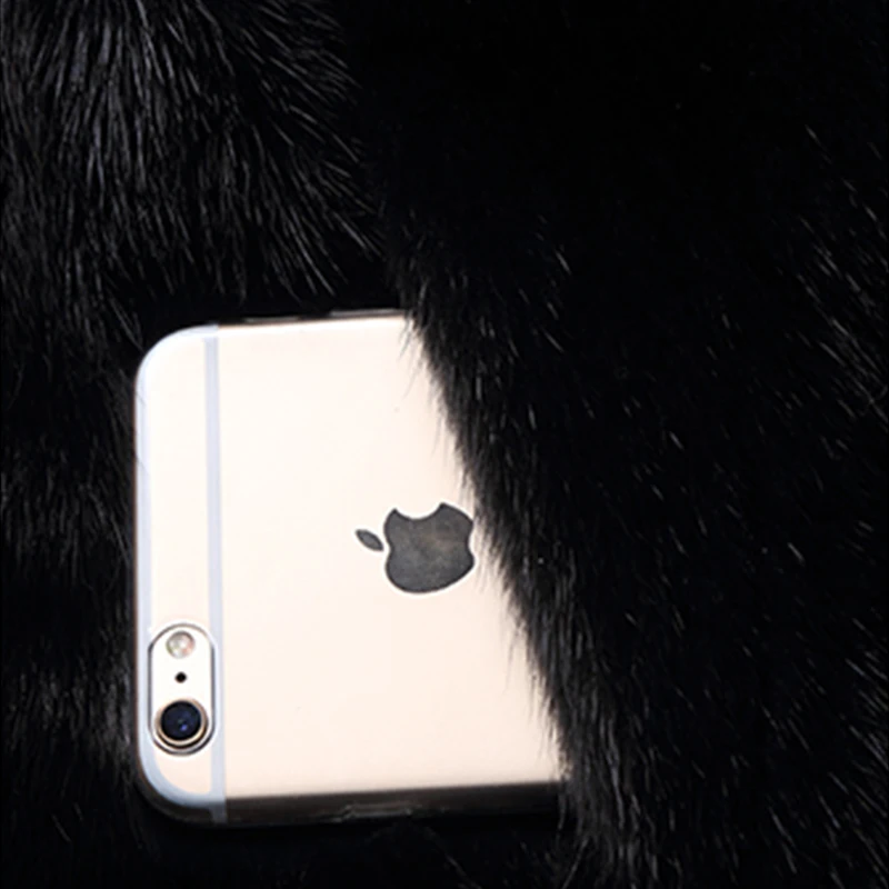 Lautaro зимняя черная теплая толстая шуба из искусственного меха норки женская с