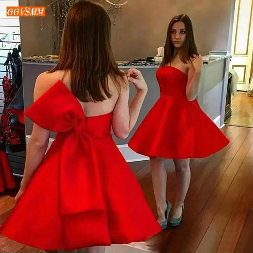 Роскошные Красные Короткие платья в стиле бохо для выпускного вечера без