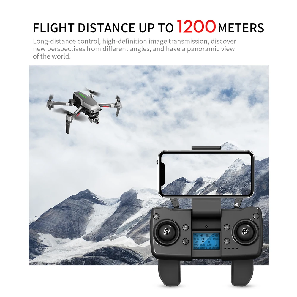 Квадрокоптер L109 Pro с HD камерой 4K Wi Fi FPV 1 2 км|Радиоуправляемые вертолеты| |
