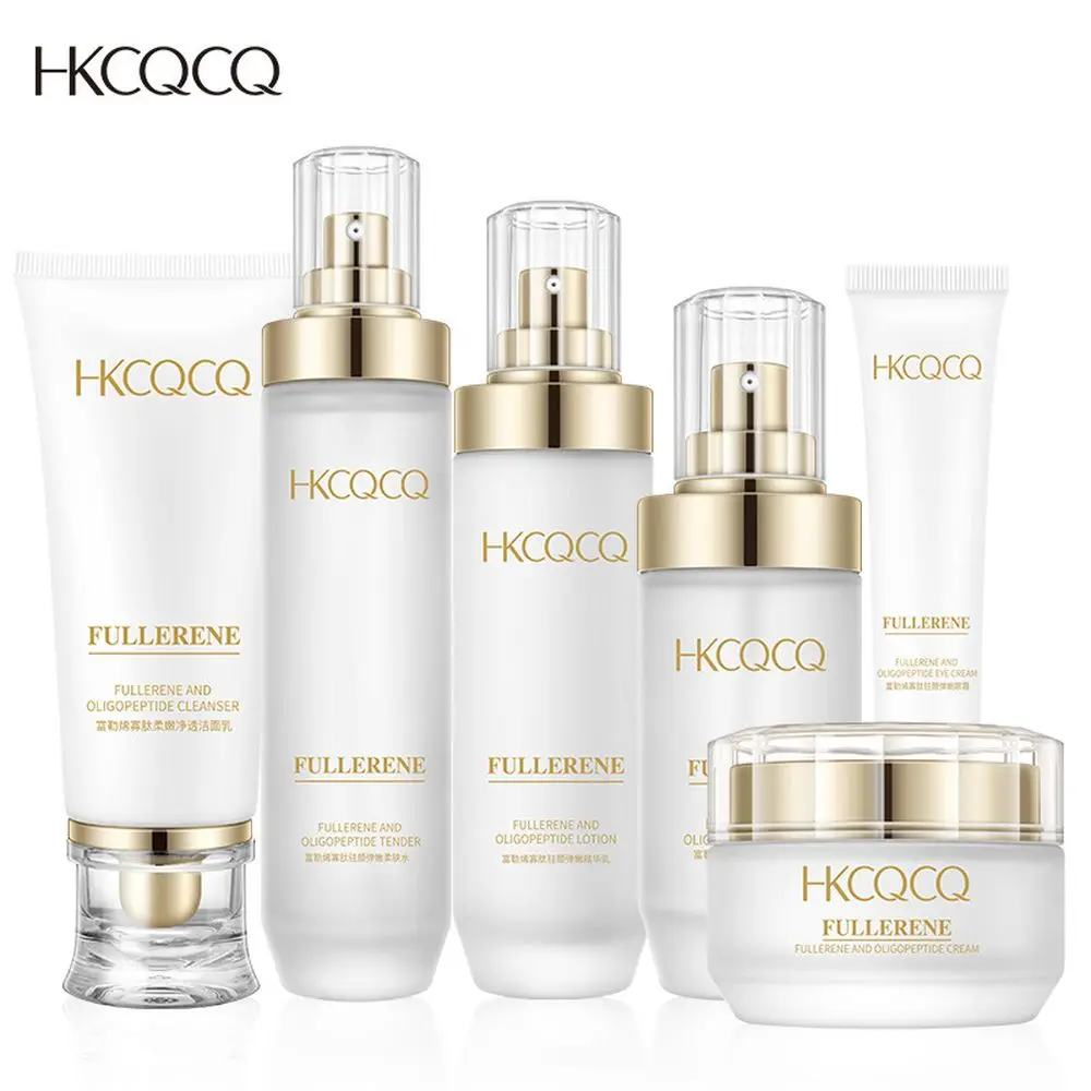 

LAIKOU Fullerene Oligopeptides 6PCS Face Skin Care Product Set Repairing Anti-aging Anti-wrinkle Moisturizing Face Tonic Cream