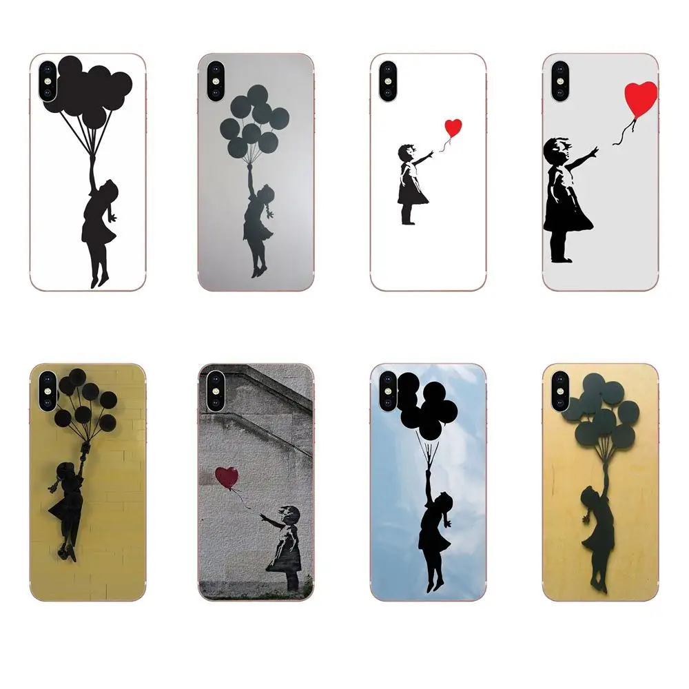Для samsung Galaxy Note 5 8 9 S3 S4 S5 S6 S7 S8 S9 S10 5G mini Edge Plus Lite мягкий хипстерский чехол Banksy Balloon Girl