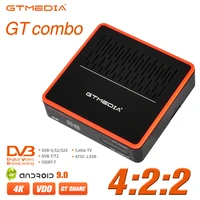 gtmedia gt combo android 9 0 tv box 4k 8k wifi dvb s2s2xt2cable sat tv receiver m3uccam youtube google europe stock in spain