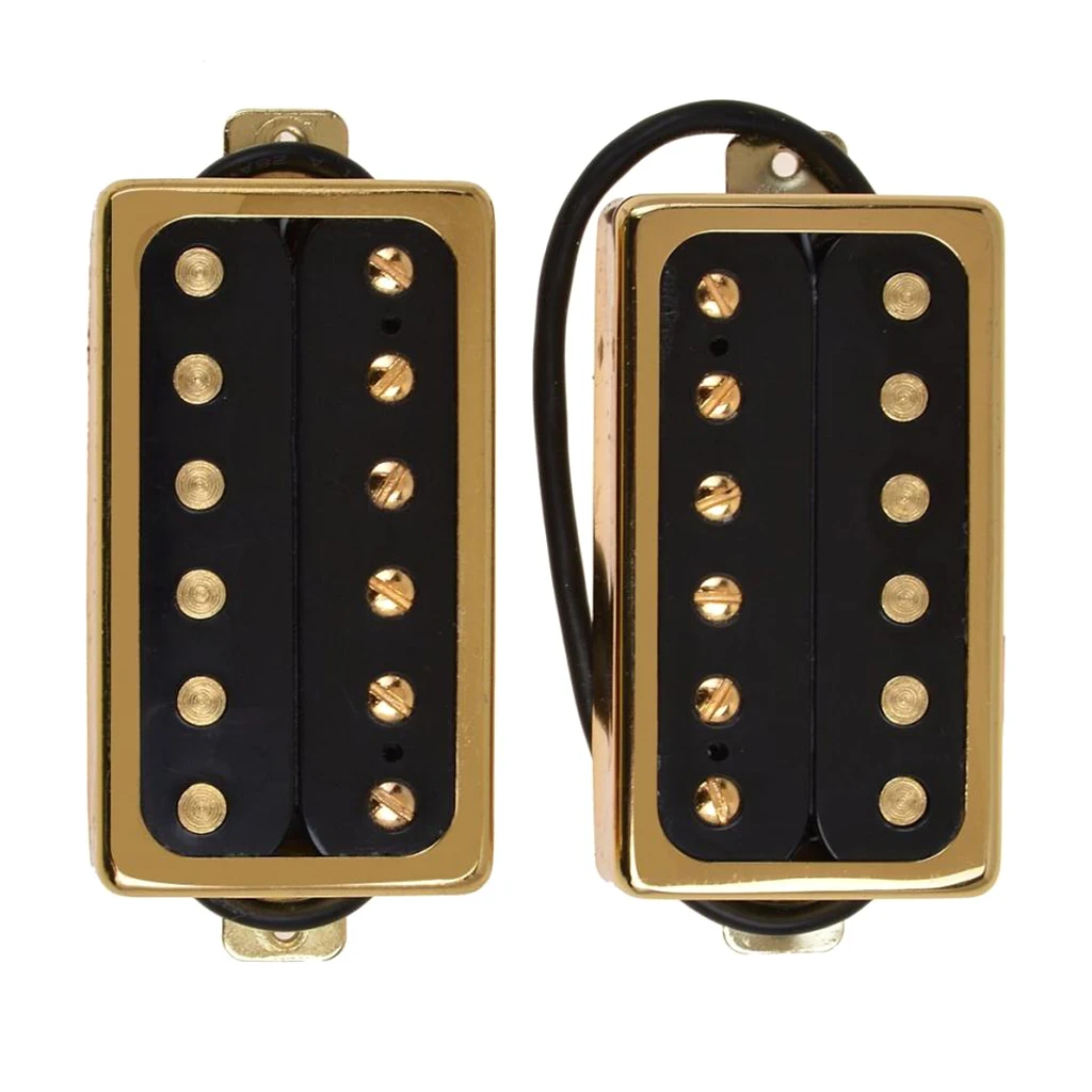 

Premium Electric Guitar Pickups Humbucker Double Coil Pickup Set, 6 Strings, Black
