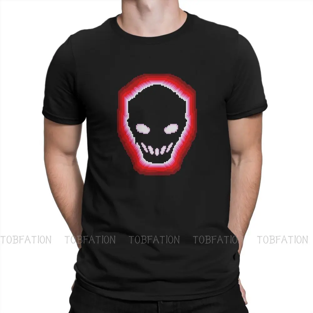 

Splatterhouse TShirt for Men Terror Smile Soft Leisure Sweatshirts T Shirt Novelty Trendy Fluffy