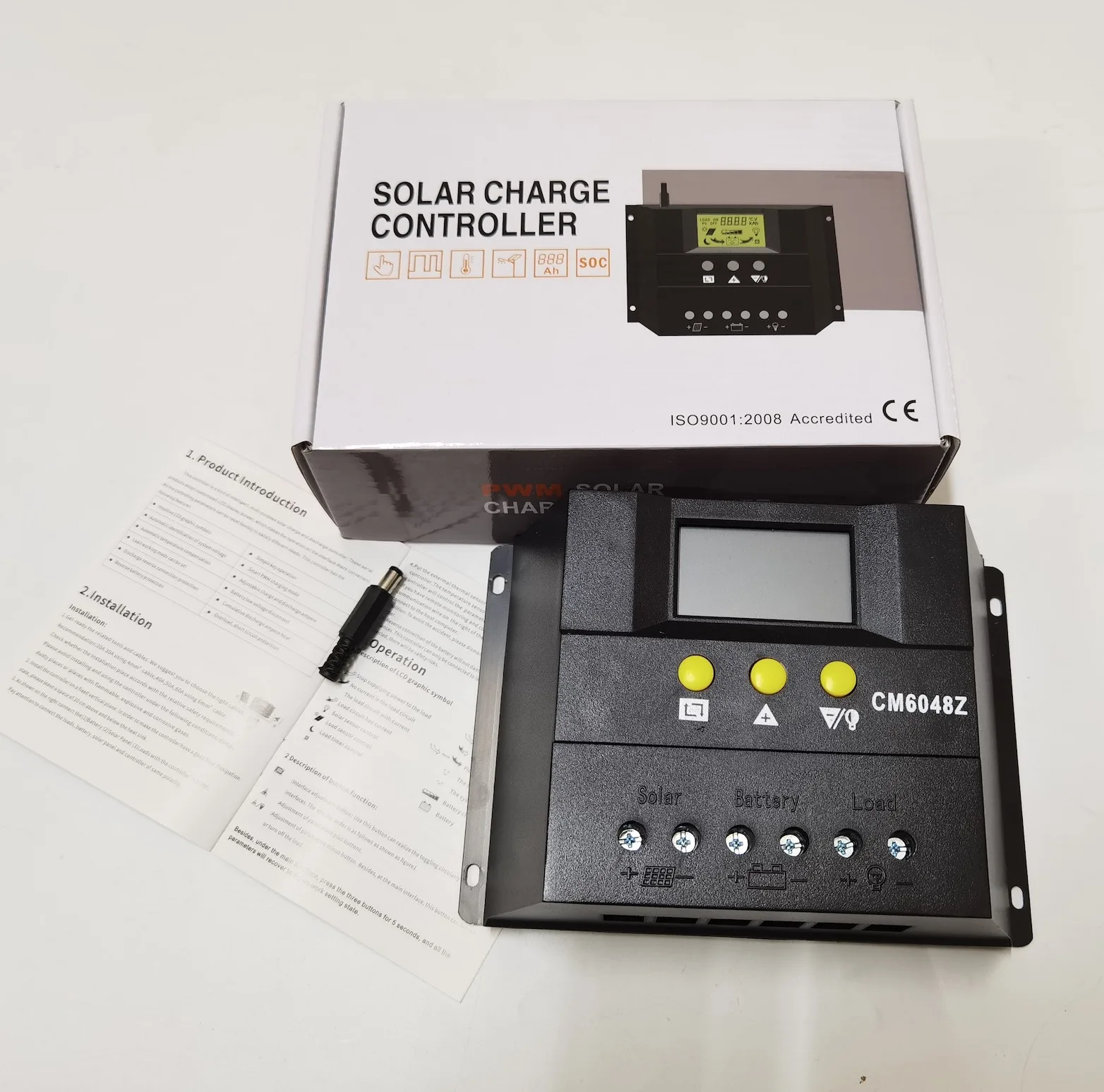Контроллер заряда солнечной батареи 40A 50A 60A CM40/50/6024Z CM40/50/6048Z 12V24V/48V PWM солнечная
