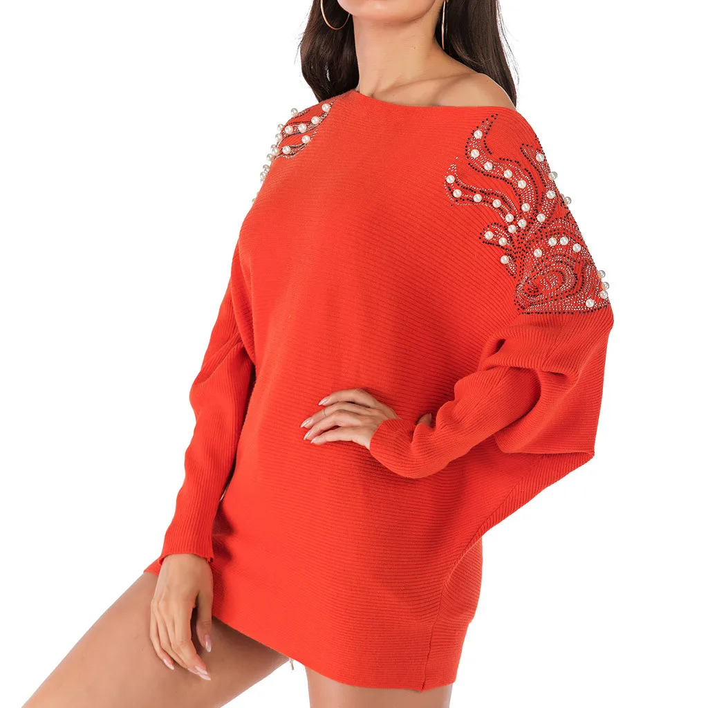 Свободный страусиный свитер женские длинные оранжевые свитера с длинными